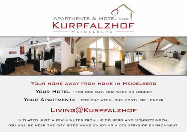 Serviced Apartments Kurpfalzhof Oftersheim Exterior foto